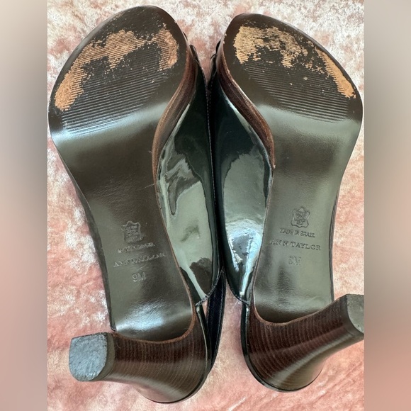 💥Ann Taylor Black Patent Leather Slingbacks - Picture 6 of 8